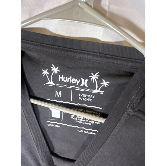 Hurley Men's Everyday Washed Parrot Short Sleeve T-Shirt, Black, Size M, NWT - Picture 3 of 5